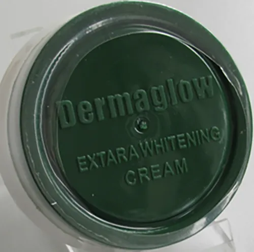 Crème éclaircissante pour la peau.