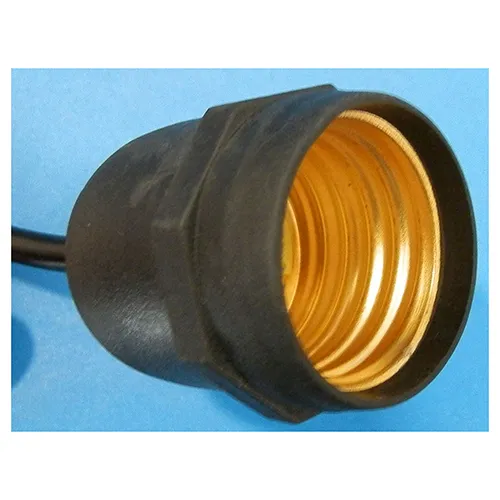 Chaîne d'éclairage extensible décorative avec coupleur d'appareil détachable, contenant 10 pièces, porte-lampe E27 et 5 mètres de long. 16A, 250V~ IP4.