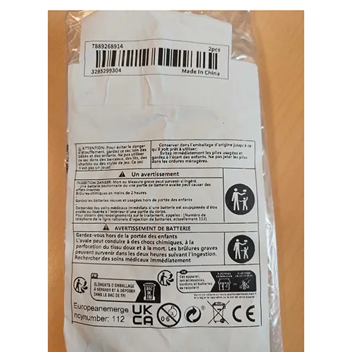 Whitecrane - Piles à boutons