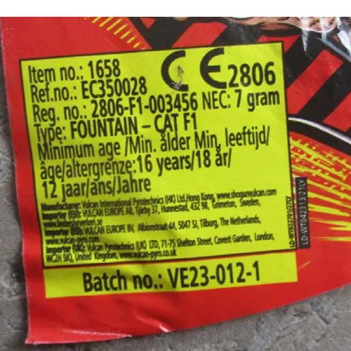 Vulcan Europe - Feux d'artifice