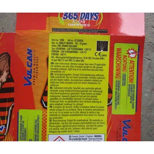 Vulcan Europe - Feux d'artifice