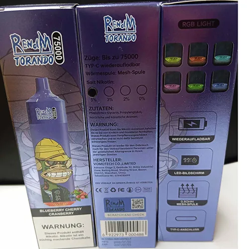 RENdM TORANDO - Cigarette électronique jetable