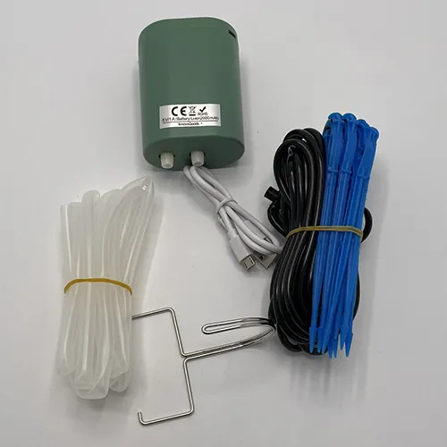 Jeu automatique d'irrigation goutte à goutte.