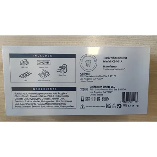CALIFORNIAN SMILES - Kit de blanchiment des dents