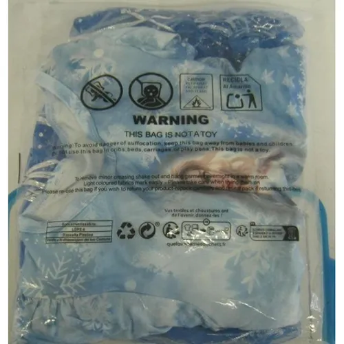 Costume de fantaisie en tissu bleu et blanc avec un voile en tissu bleu. Produit vendu en ligne, notamment via fr.shein.com (numéro d'identification unique: sk2412254123997662).