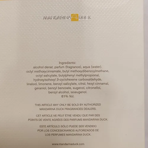 Mandarina Duck - Eau de toilette