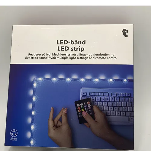 Bande LED avec télécommande.