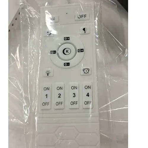 Plafonnier suspendu d'un diamètre de 60 cm, 18W, avec une télécommande. Produit vendu en ligne, notamment via AliExpress (identifiant produit: 1005006671779544).