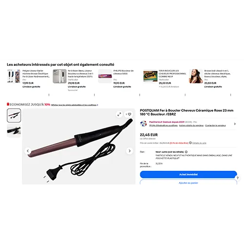 postQuam PROFESSIONAL - Curleur de cheveux