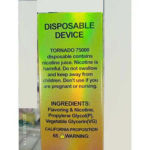 TORNADO - Cigarette électronique jetable