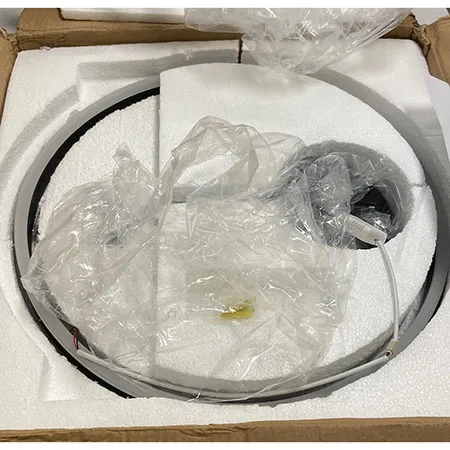 Lampe de plafond LED noire, 50 cm. Produit vendu en ligne, notamment via AliExpress (identifiant unique: 1005007995480474).