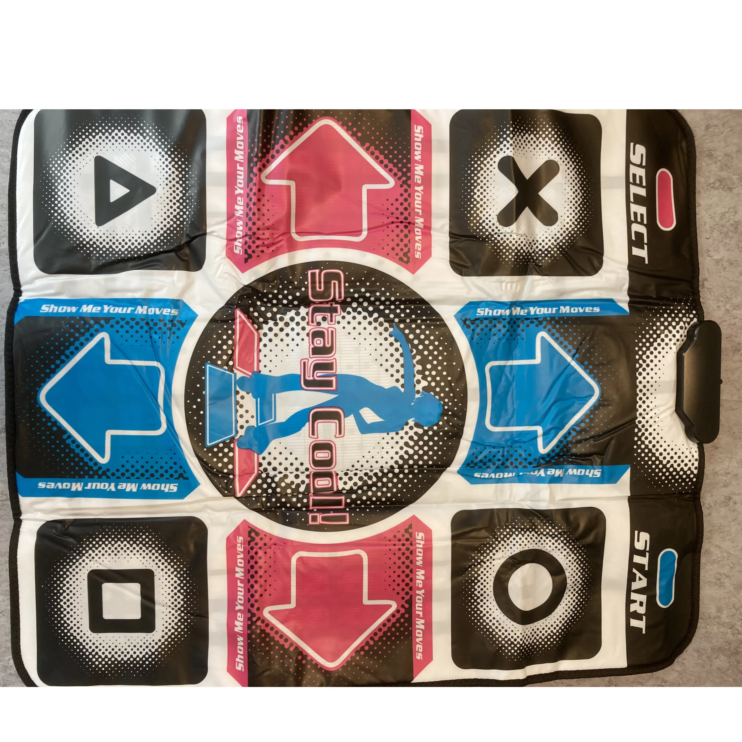 Jeu de tapis de danse électrique. Produit vendu en ligne, notamment via Amazon (ASIN: B08GG4QCN9).