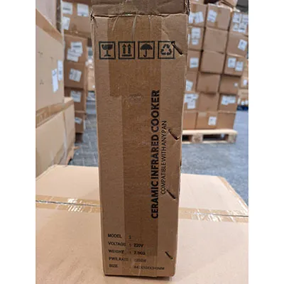 Cuisinière électrique en céramique infrarouge.