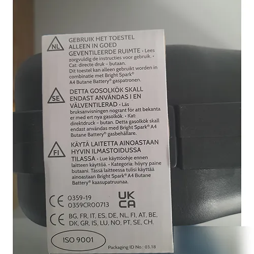 Bright Spark - Poêle à gaz portable