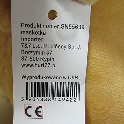 Un jouet doux en forme de lapin.