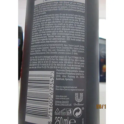 Dove - Lavage du corps