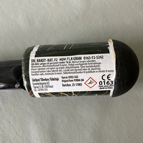 Feux d'artifice, fusée.