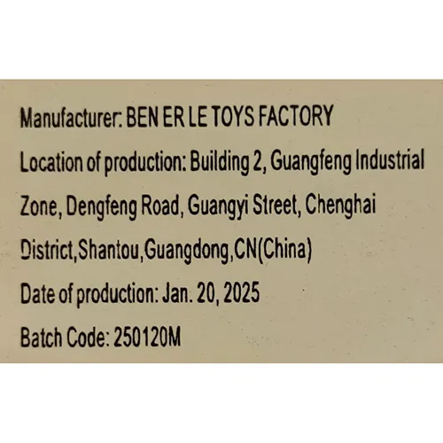 Téléphone jouet avec piles, destiné aux enfants de moins de 36 mois. Produit vendu en ligne, notamment via Temu.