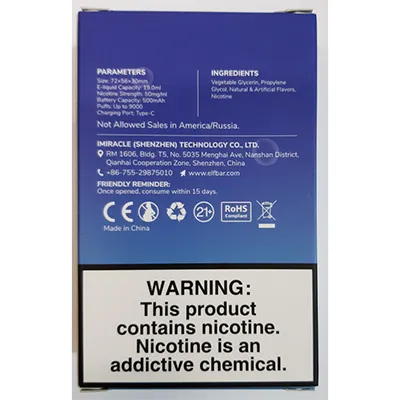 Elfbar - Cigarette électronique jetable