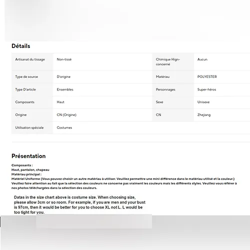 Baby Has - Costume de fantaisie