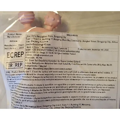 Bébé hochet en forme de cerf. Produit vendu en ligne, notamment via Shein (identifiant unique: sa25040228924237877)