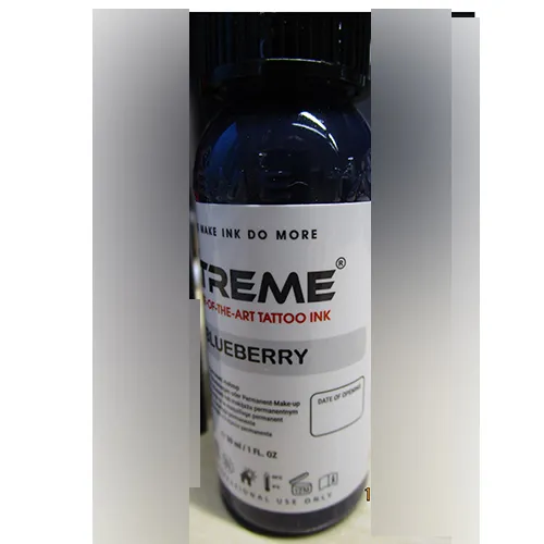 Encre de tatouage, 30 ml, avec date de péremption 11/2029. Produit vendu en ligne, notamment via www.xtremeink.eu