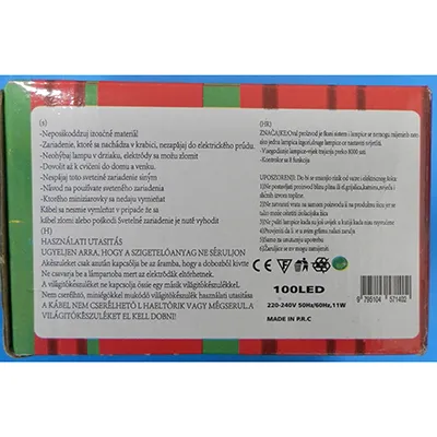 Chaîne d'éclairage décoratif en forme de corde avec une unité de clignotement à 8 fonctions et avec une prise de courant pour étendre la chaîne d'éclairage avec des éléments supplémentaires. Données techniques: 220-240 V, 50Hz/60Hz, 11 W, Classe 0.