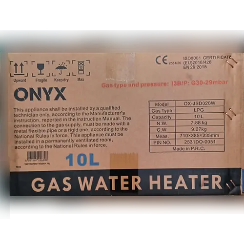 ONYX - Chauffe-eau à gaz