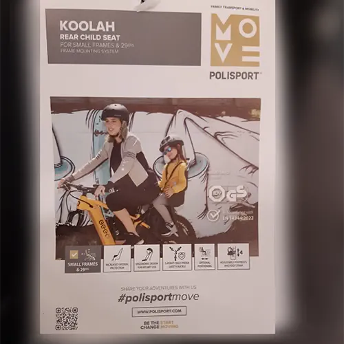 Polisport - Siège de vélo pour enfants