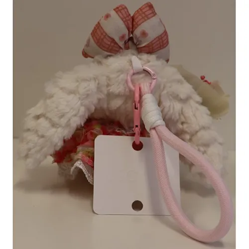 Jouet doux, en forme de lapin et d'ours, avec porte-clés.
