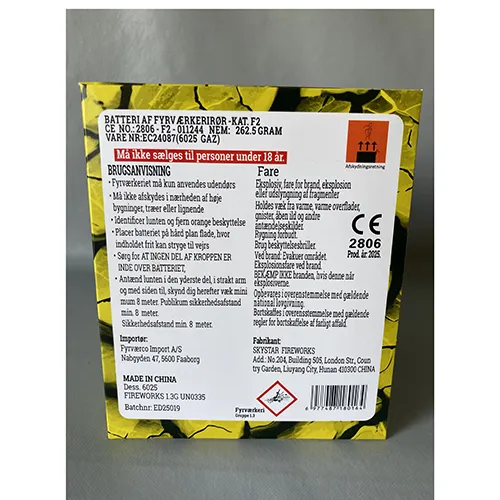Batterie de tubes de tir avec 25 tirs.