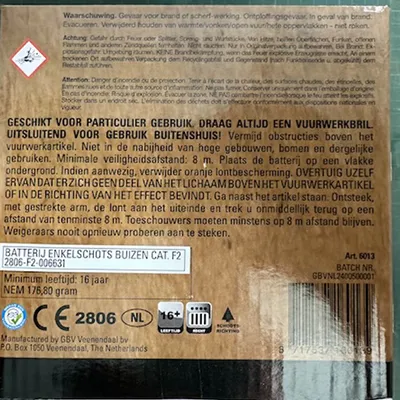 GBV-Weco Vuurwerk B.V. - Feux d'artifice