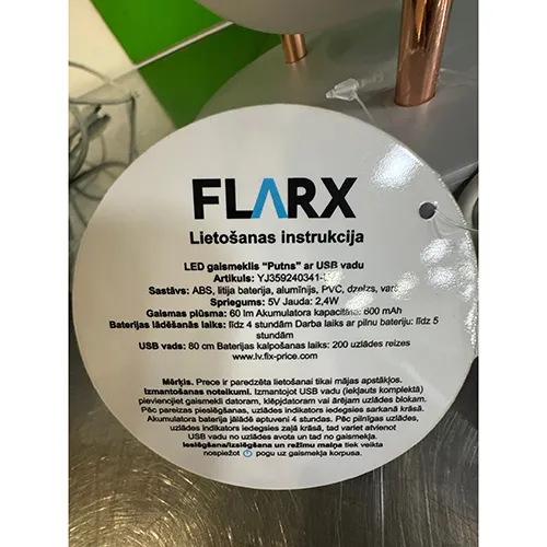 FLARX, NINGBO UNION VISION IMP&EXP CO LTD. - Lampe de table