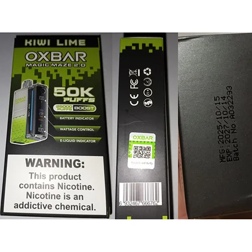 OXBAR - Cigarette électronique jetable
