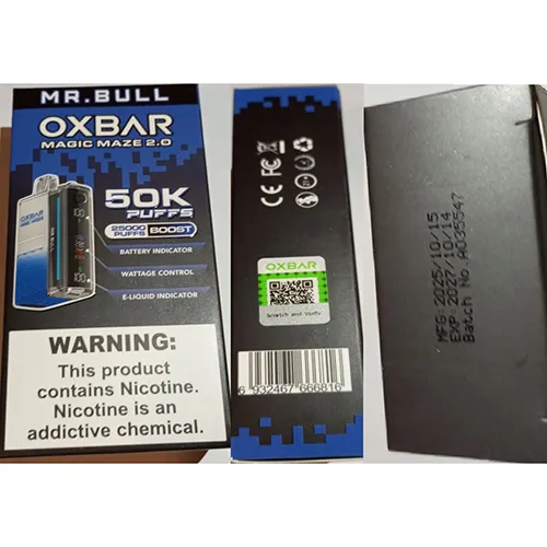 OXBAR - Cigarette électronique jetable