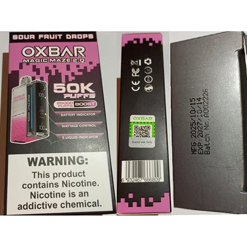OXBAR - Cigarette électronique jetable