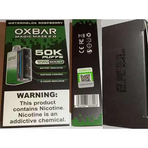 OXBAR - Cigarette électronique jetable