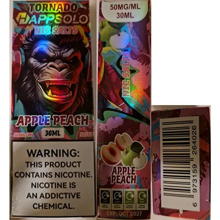 TORNADO HAPPSOLO, NIC SALTS - Cartouche de cigarette électronique