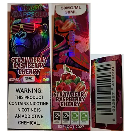 TORNADO HAPPSOLO, NIC SALTS - Cartouche de cigarette électronique