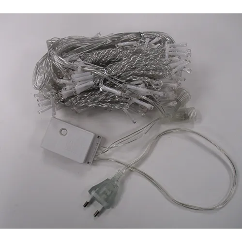 Chaîne d'éclairage avec la description de vente: 3x2 grands rideaux lumineux - blanc chaud. Produit vendu en ligne, notamment via AliExpress (identifiants uniques du produit: 1005005492407907, 12000033434560208).
