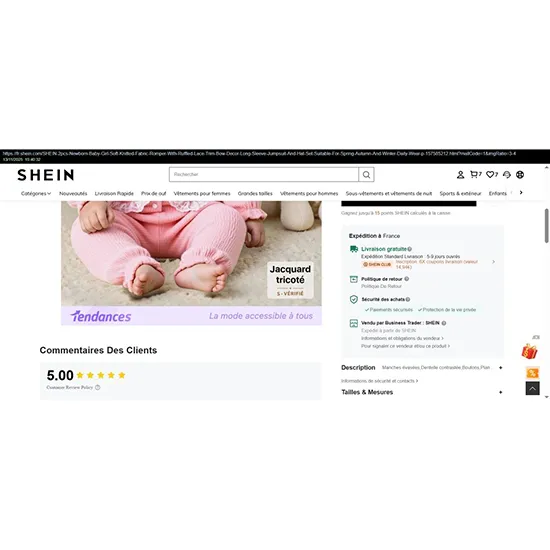 Shein - Combinaison pour enfants
