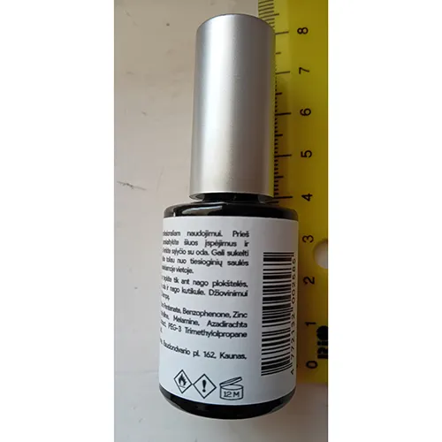 Gel vernis à ongles, 15 ml.