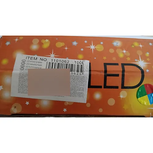 Chaîne d'éclairage avec lumières LED.
