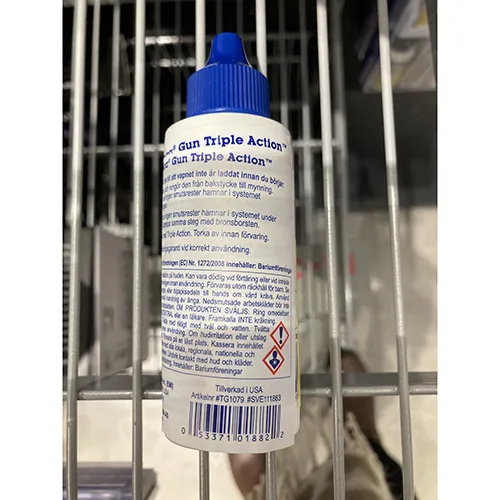 Tetra gun - Produit de nettoyage d'armes