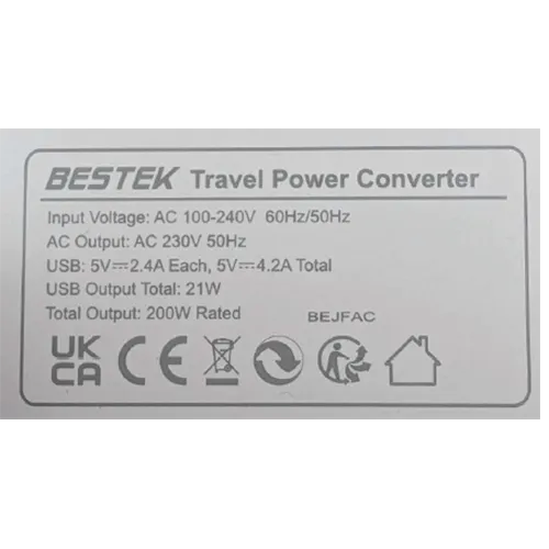 BESTEK - Convertisseur de puissance