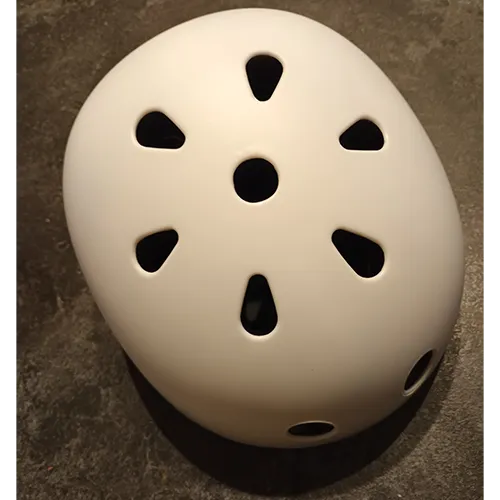 Casque de vélo blanc, taille S.