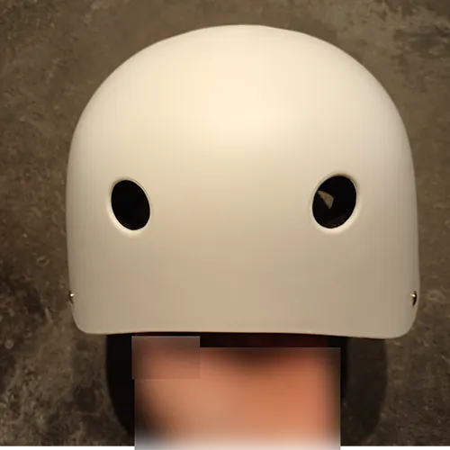 Casque de vélo blanc, taille S.