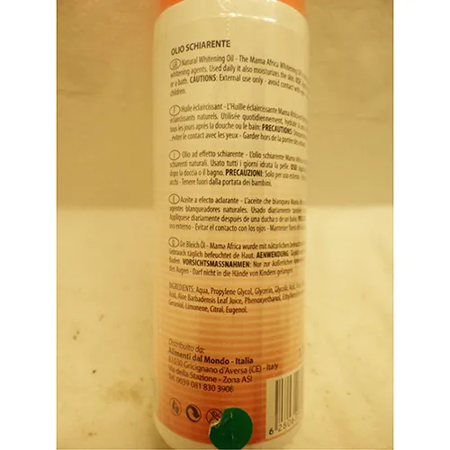 Mama Africa Cosmetics - Huile pour le corps éclaircissante