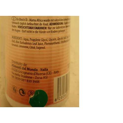 Mama Africa Cosmetics - Huile pour le corps éclaircissante