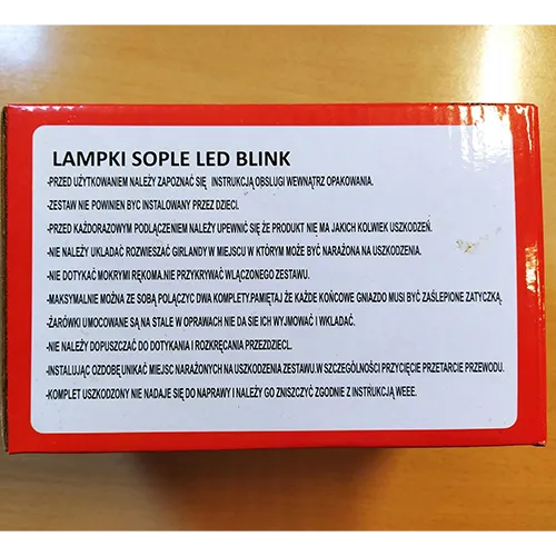 Chaîne d'éclairage extensible de style glacé avec 80 lumières LED sur une chaîne avec fonction clignotante.